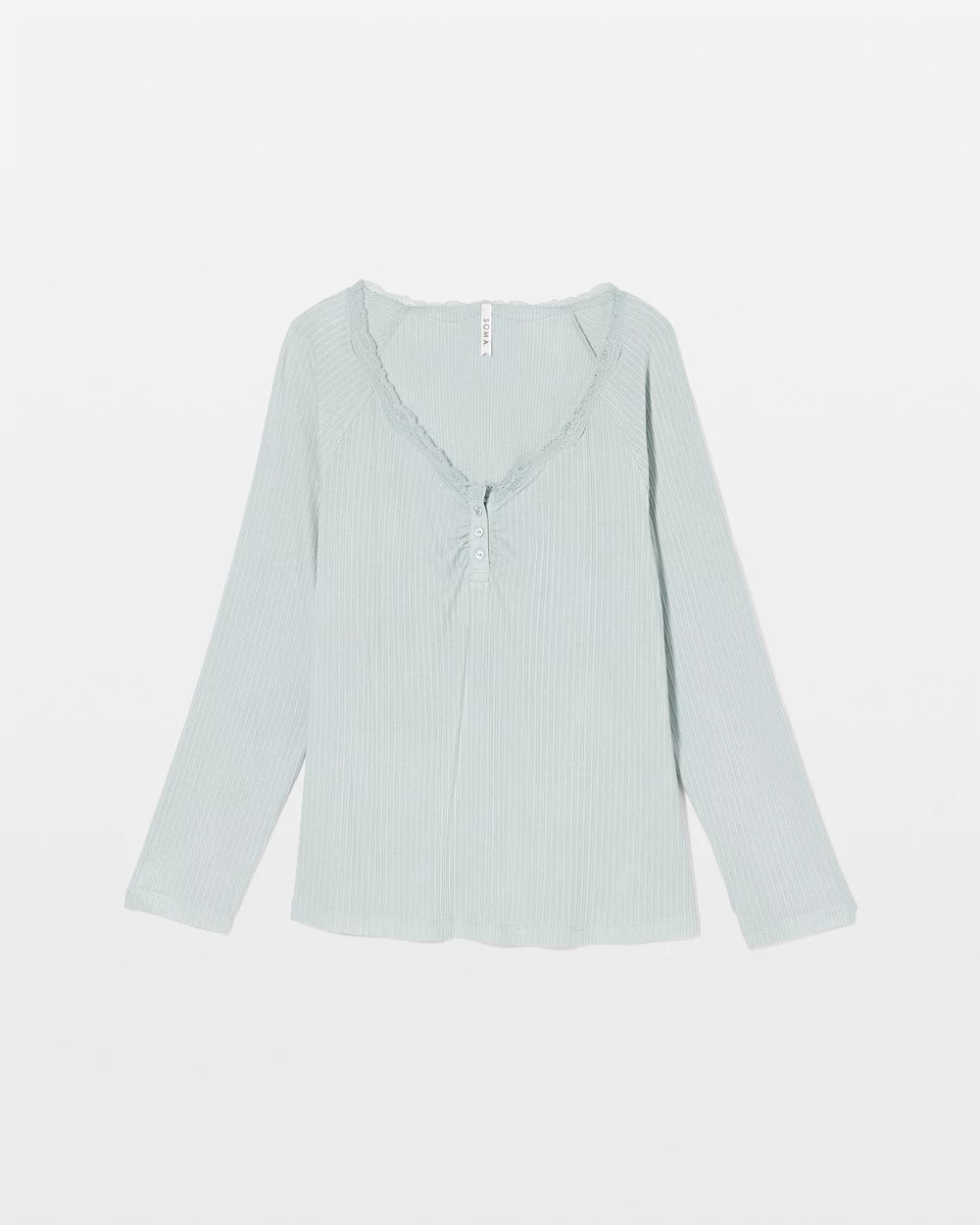 Soma Pointelle Long Sleeve Pajama Top
