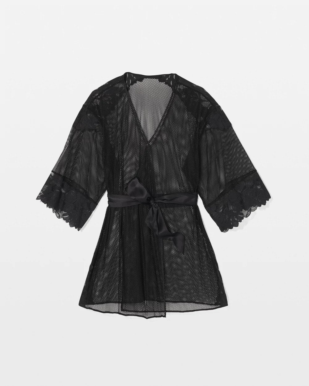 Soma Robe with Mesh and Lace