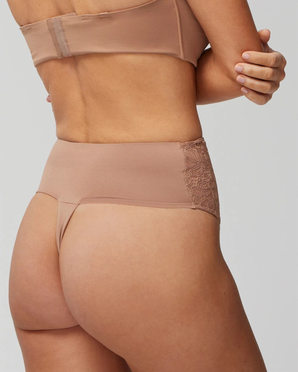 Soma High-Waist Thong Panty With Lace