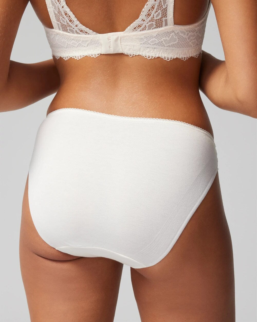 Soma Cotton Blend Bikini Panty with Lace