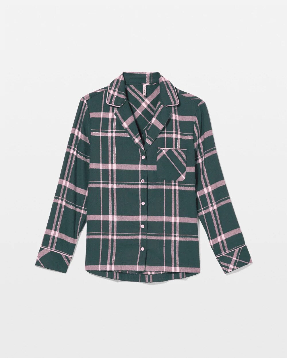 Soma Super Soft Long-Sleeve Notch Collar Pajama Top