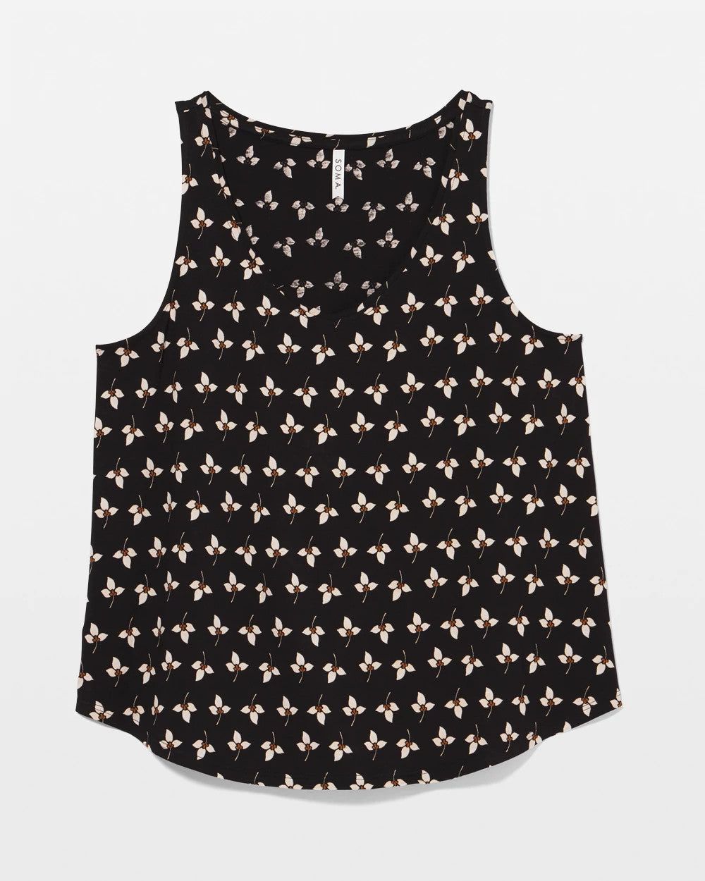 Soma Printed V-Neck Pajama Tank