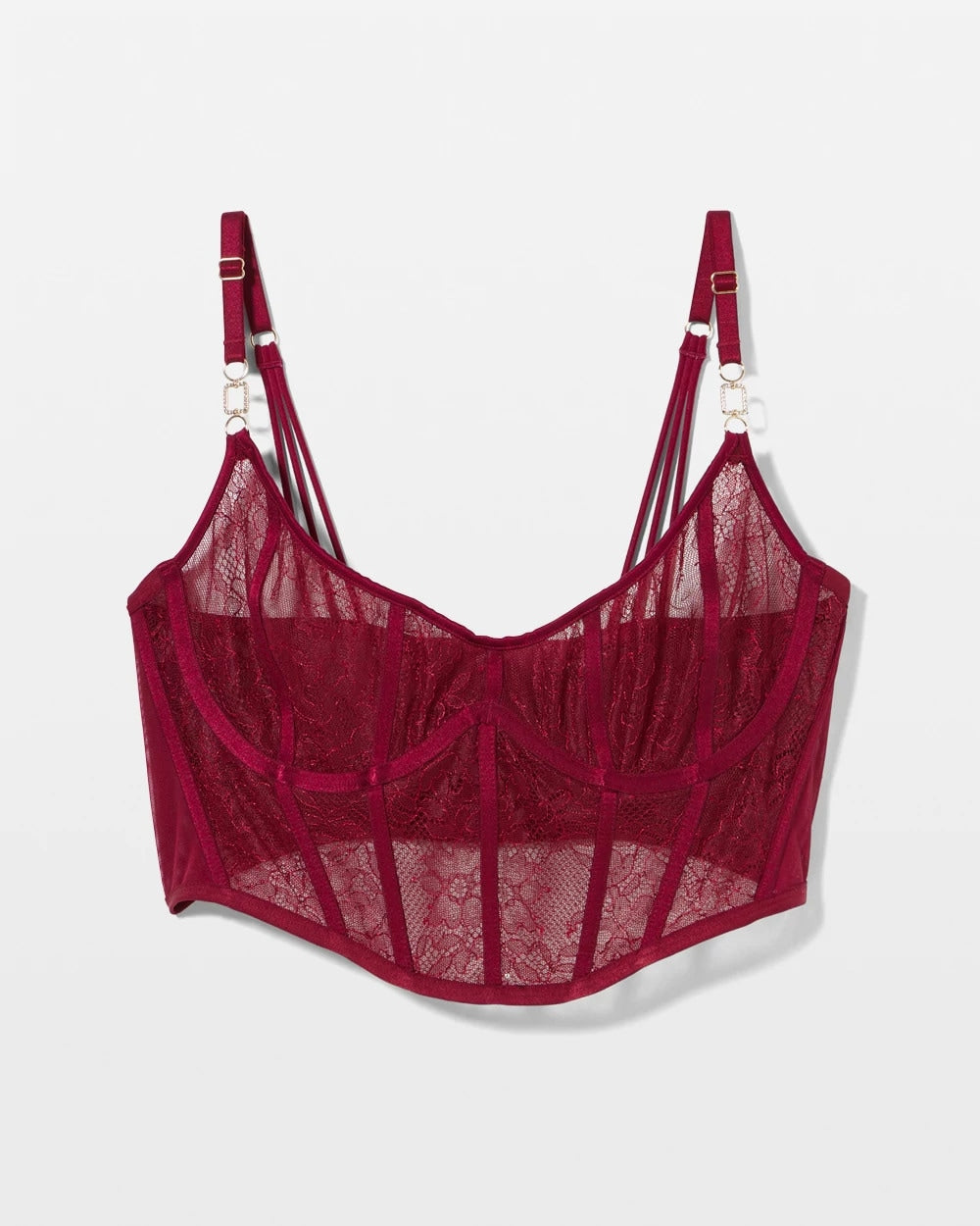 Soma Sheer Glam Long Line Scoop Bralette