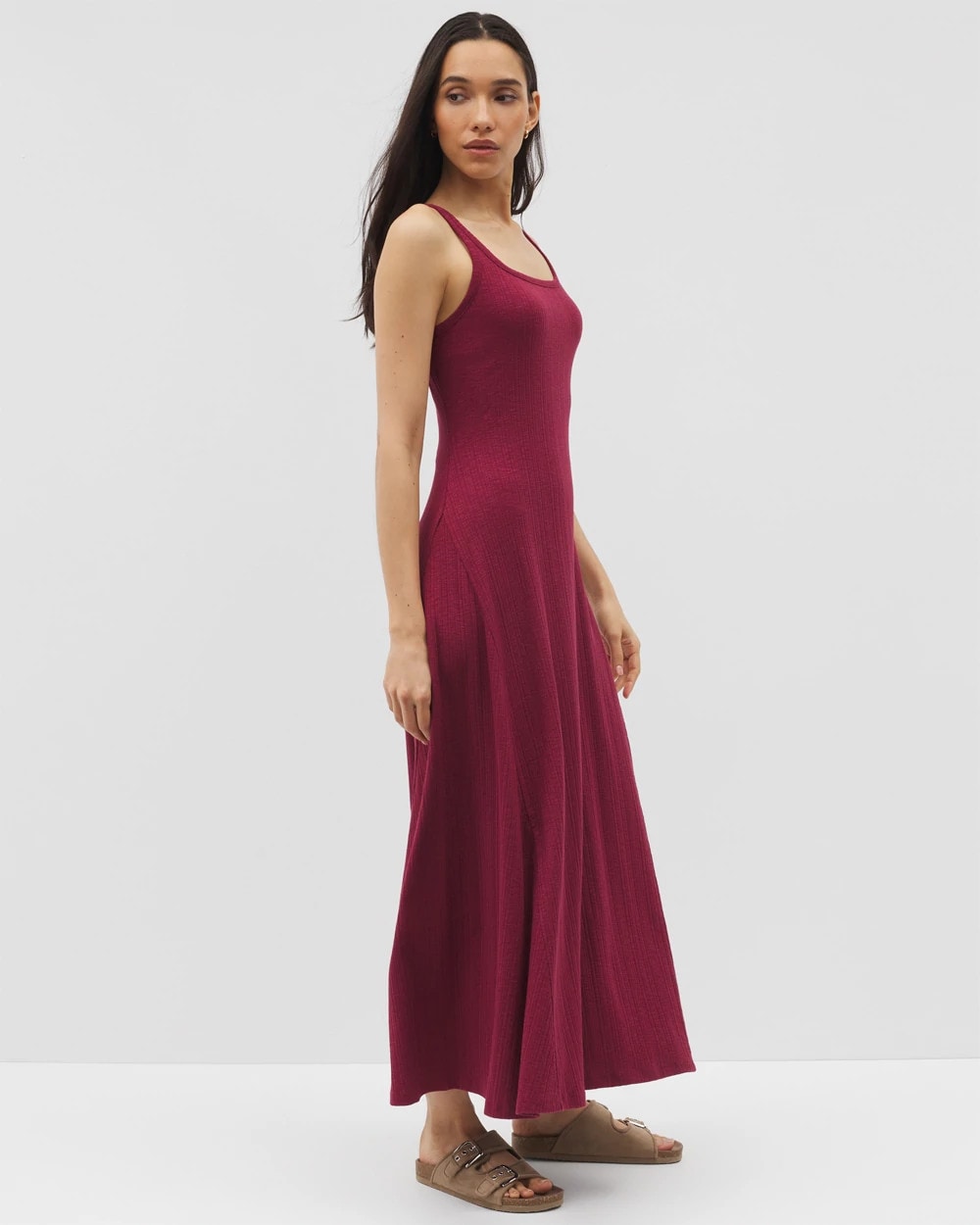 Soma Rib Square Neck Lounge Dress