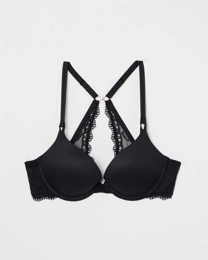 Soma Push-Up Plunge Bra with Lace