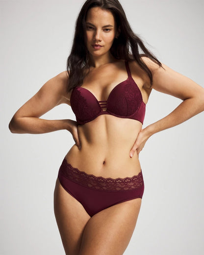 Soma Push-up Plunge Bra with Lace