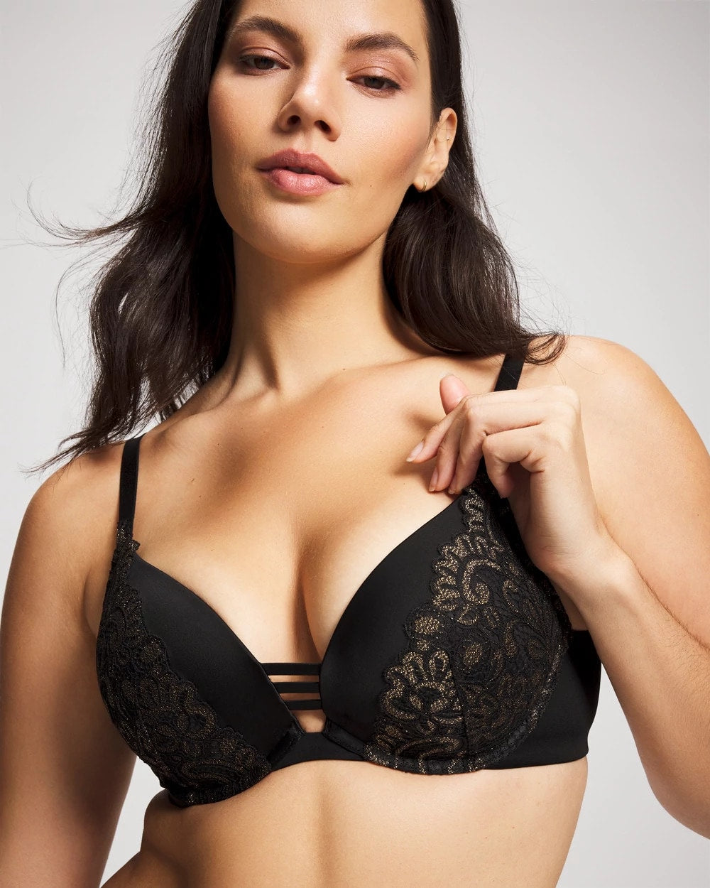 Soma Push-up Plunge Bra with Lace