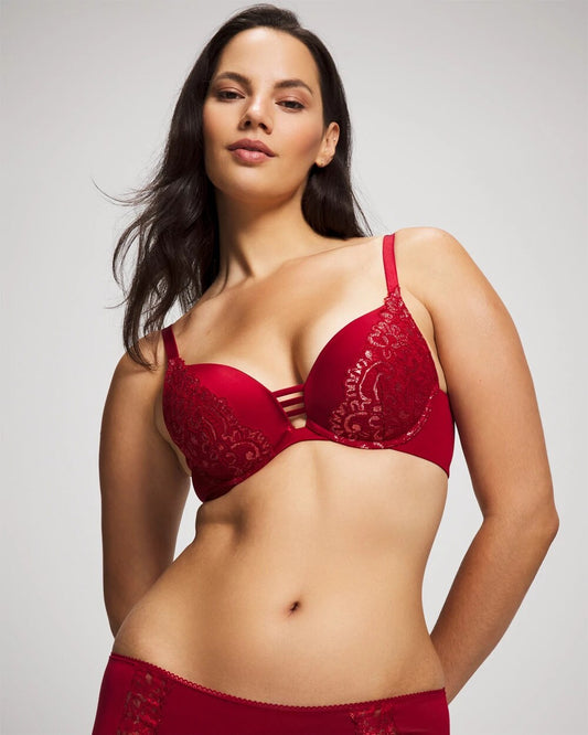 Soma Push-up Plunge Bra with Lace