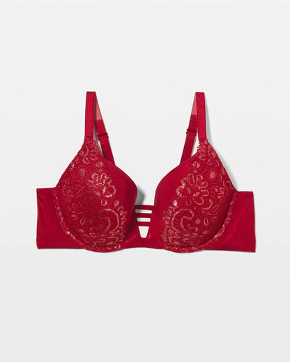 Soma Push-up Plunge Bra with Lace