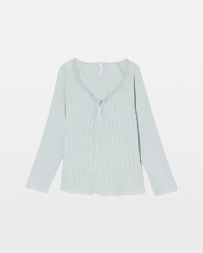 Soma Pointelle Long Sleeve Pajama Top