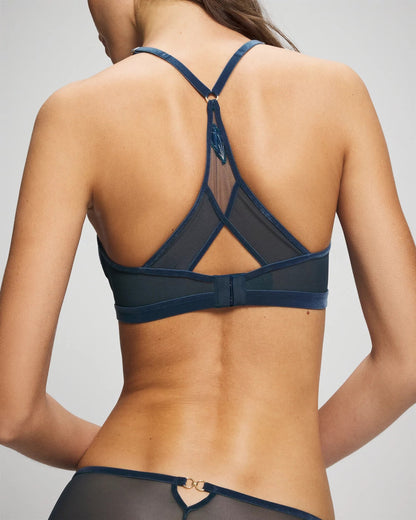 Soma Soma’s Sexiest Velvet Applique High Neck Bra