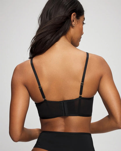 Soma Tattoo Lace Embroidered High Neck Bralette