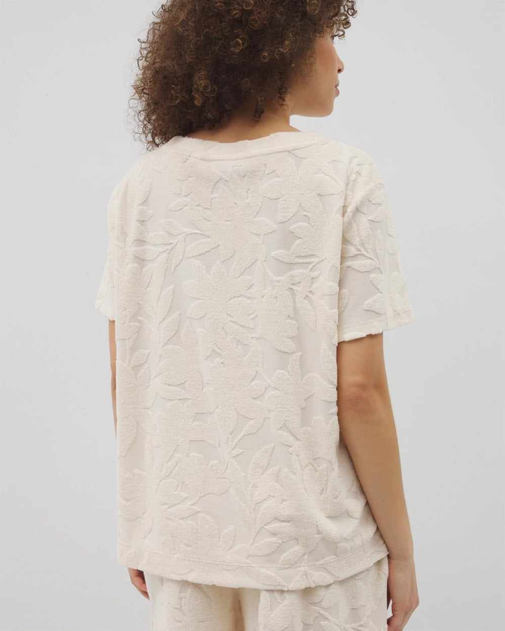 Soma Jacquard Terry Short Sleeve Top