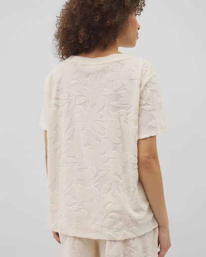 Soma Jacquard Terry Short Sleeve Top