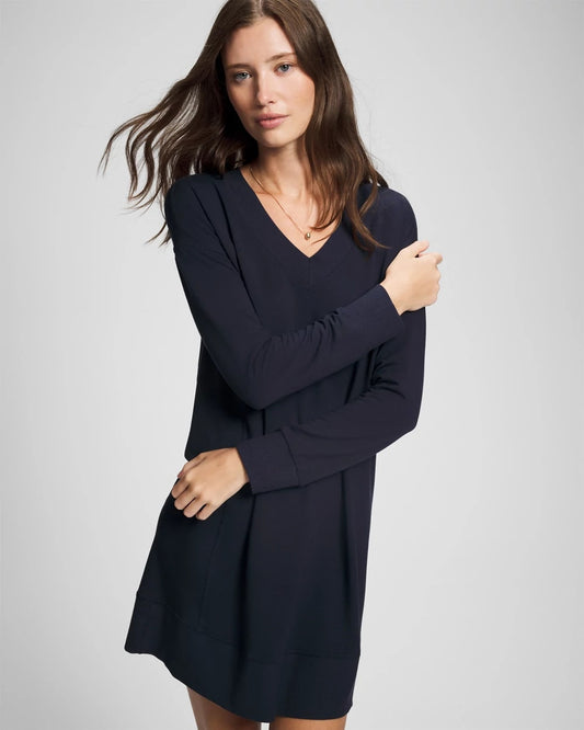 Soma Ultrasoft Fleece Sweatshirt Dress