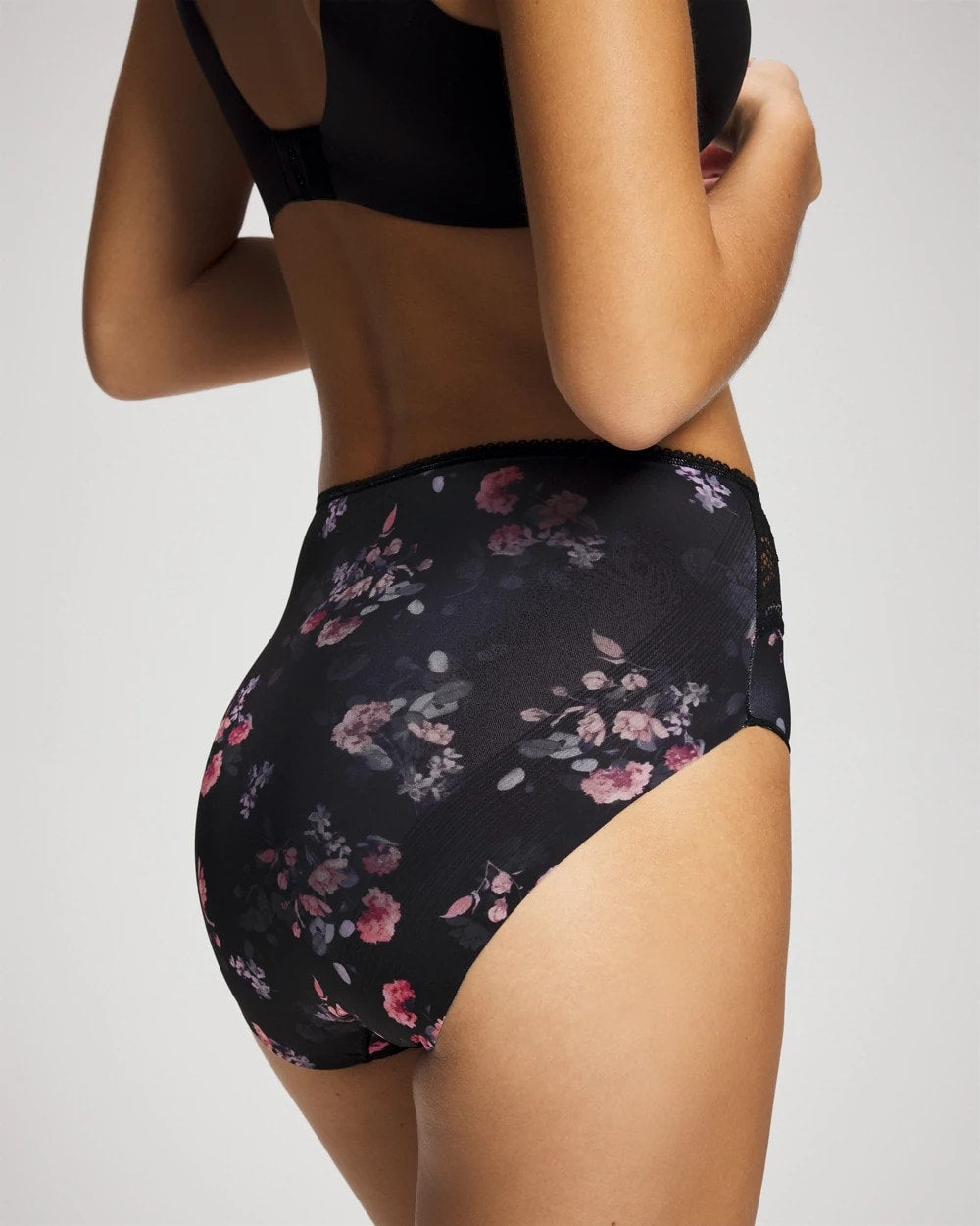 Soma Vanishing Edge Microfiber Modern Brief Panty with Lace