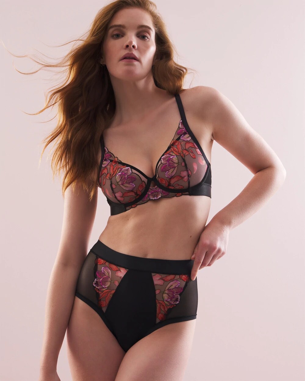 Soma Soma's Sexiest High-Waist Cheeky Brief Panty with Embroidery