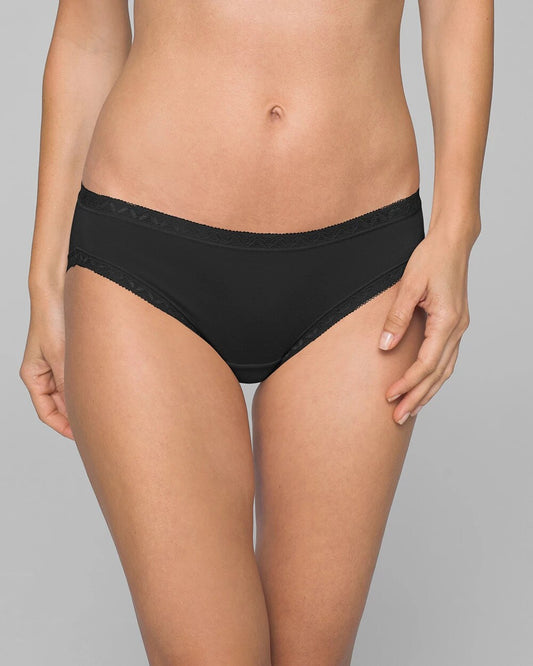 Soma Cotton Hipster Panty with Lace Trim