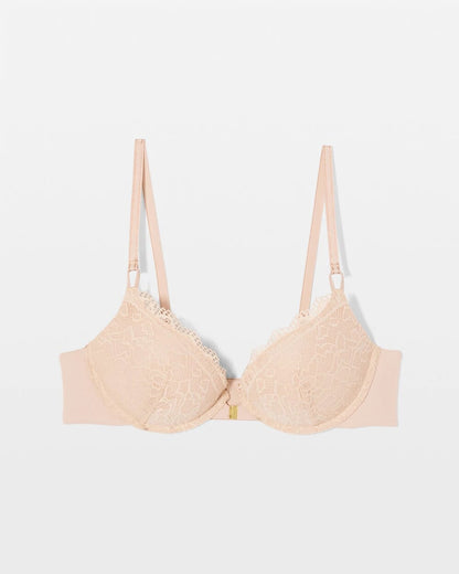 Soma Push-Up Front-Close Bra with Lace