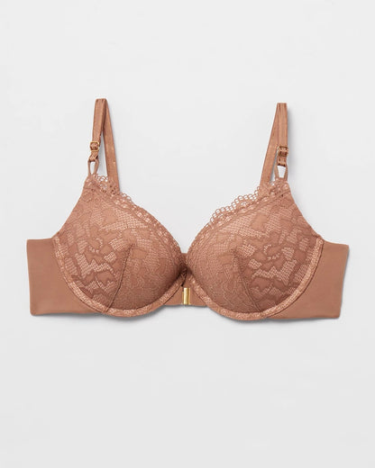 Soma Push-Up Front-Close Bra with Lace