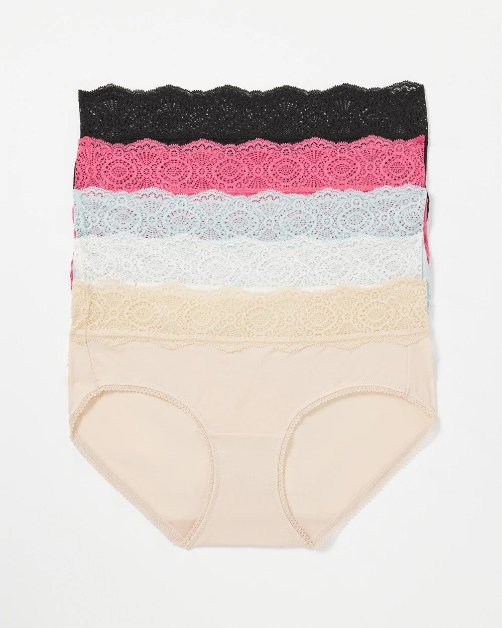 Soma Hipster Panty with Crochet Lace 5 Pack