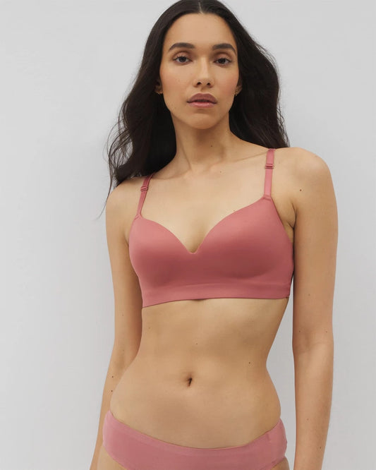 Soma Luxe Wireless Bra with Lace Back