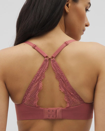 Soma Luxe Wireless Bra with Lace Back