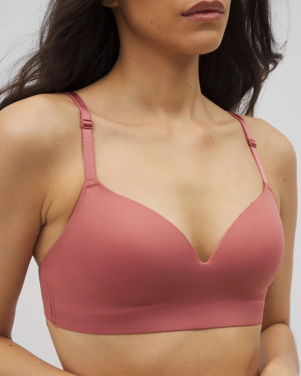 Soma Luxe Wireless Bra with Lace Back