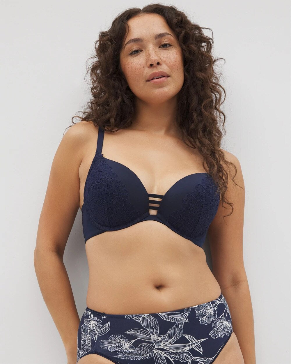 Soma Push-up Plunge Bra with Lace