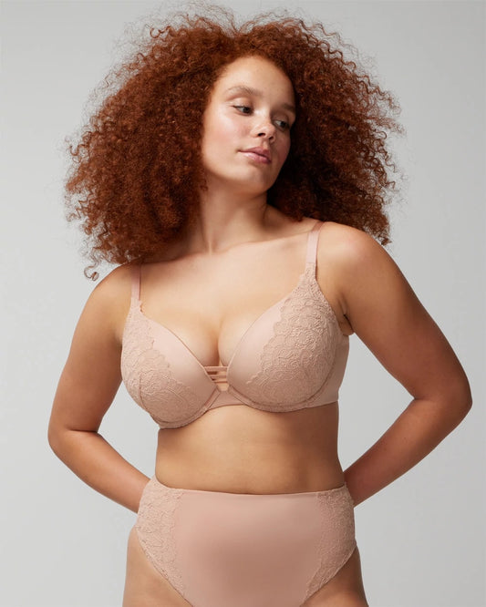 Soma Push-up Plunge Bra with Lace