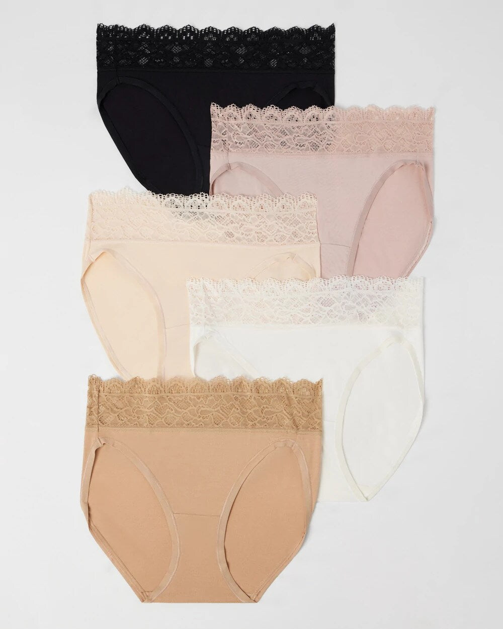 Soma High-Leg Panty with Super Soft Enchanting Lace 5 pack