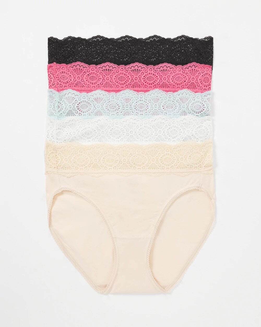 Soma Crochet Lace High Leg Panty Pack