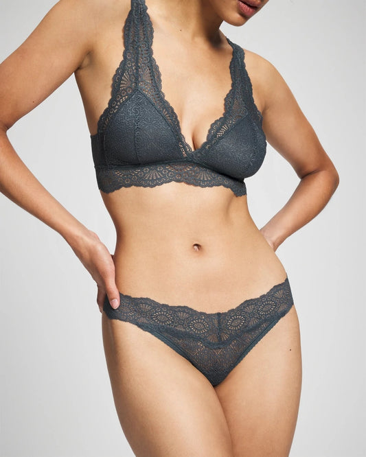 Soma Embraceable Thong Panty with Crochet Lace