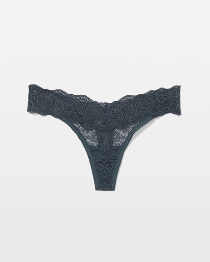 Soma Embraceable Thong Panty with Crochet Lace