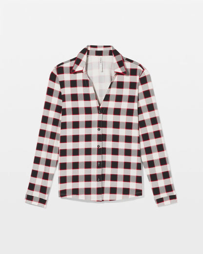 Soma Long-Sleeve Notch Collar Pajama Top