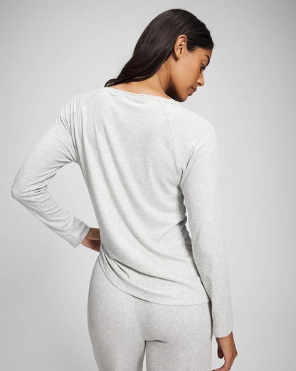 Soma Pointelle Long Sleeve Pajama Top