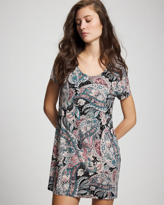 Soma Short Sleeve Scoop Neck Sleepshirt