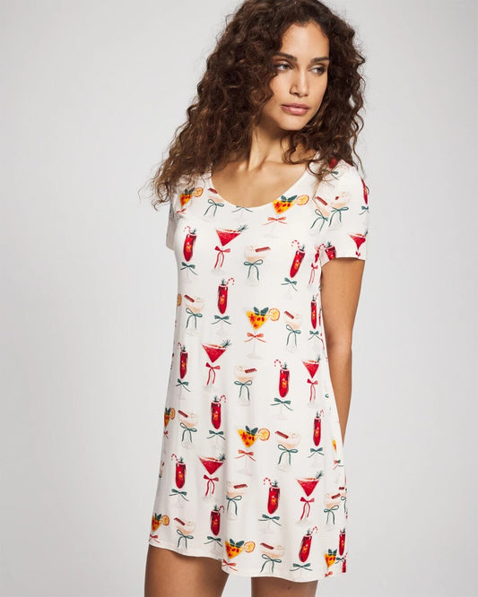 Soma Short Sleeve Scoop Neck Sleepshirt