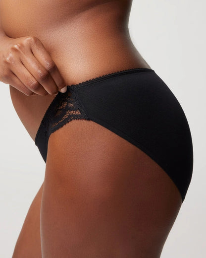 Soma Cotton Blend Bikini Panty with Lace