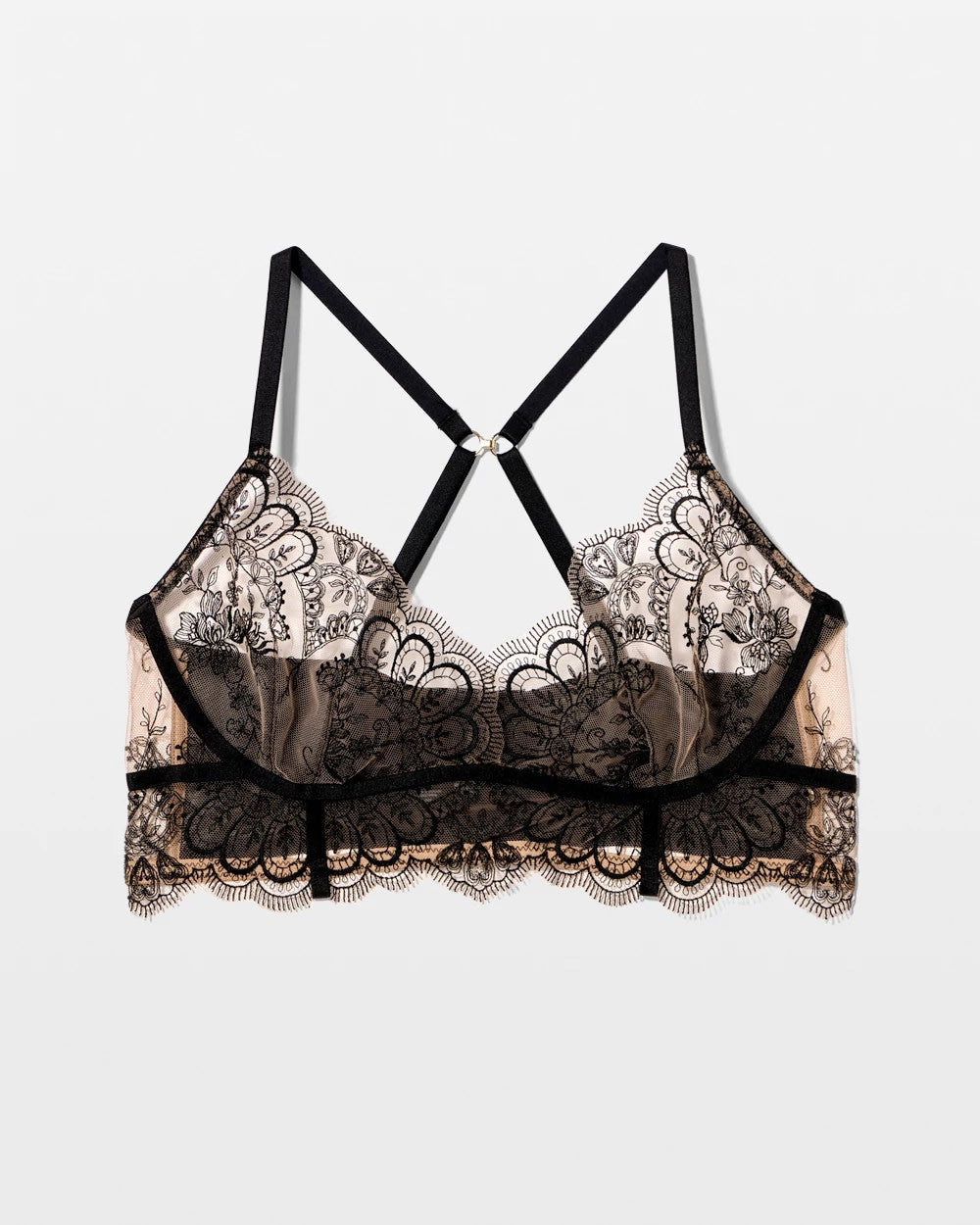 Soma Tattoo Lace Embroidered Bralette