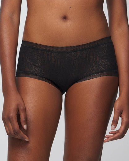 Soma Soma Boyshort Panty with Stretch Lace