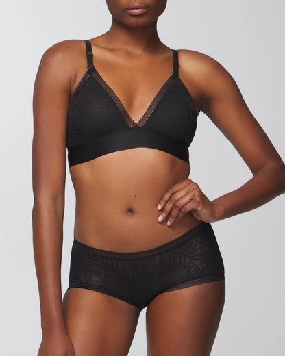 Soma Soma Boyshort Panty with Stretch Lace