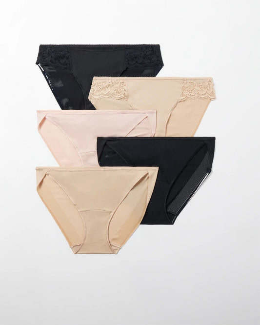 Soma Bikini Panty with Lace 5 Pack