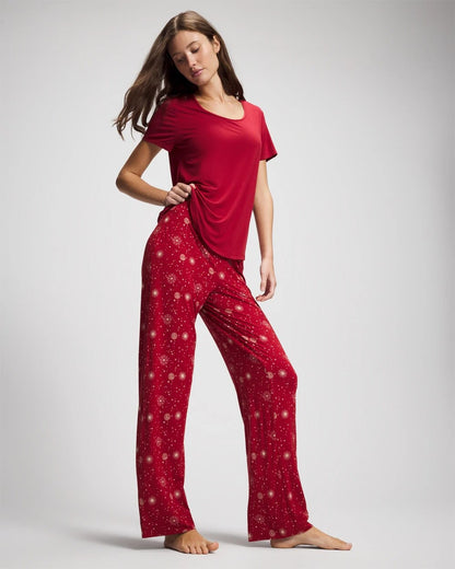 Soma Packaged Short-Sleeve Pant Pajama Set