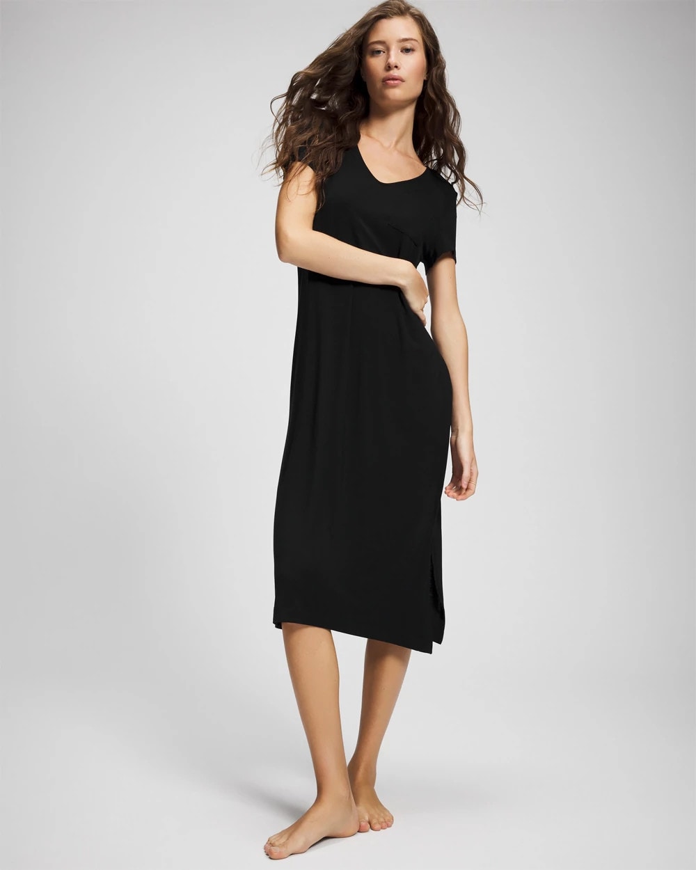 Soma Short Sleeve Long Sleepshirt