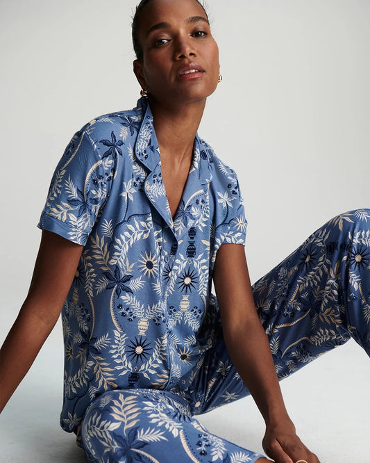 Soma Short Sleeve Notch Collar Pajama Top