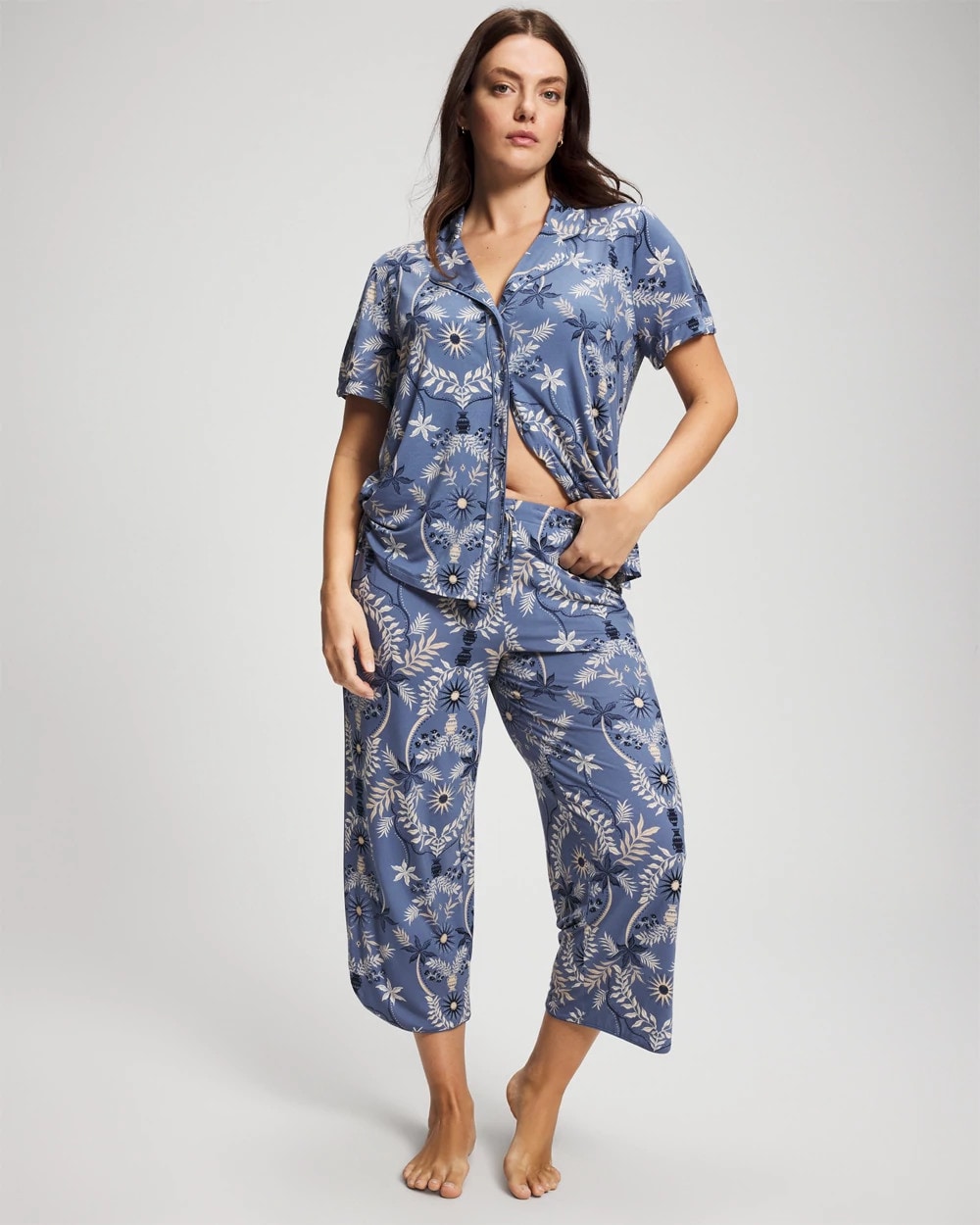 Soma Piped Crop Pajama Pants