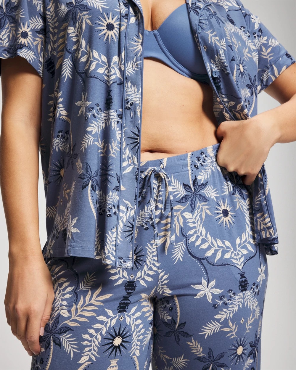Soma Piped Crop Pajama Pants