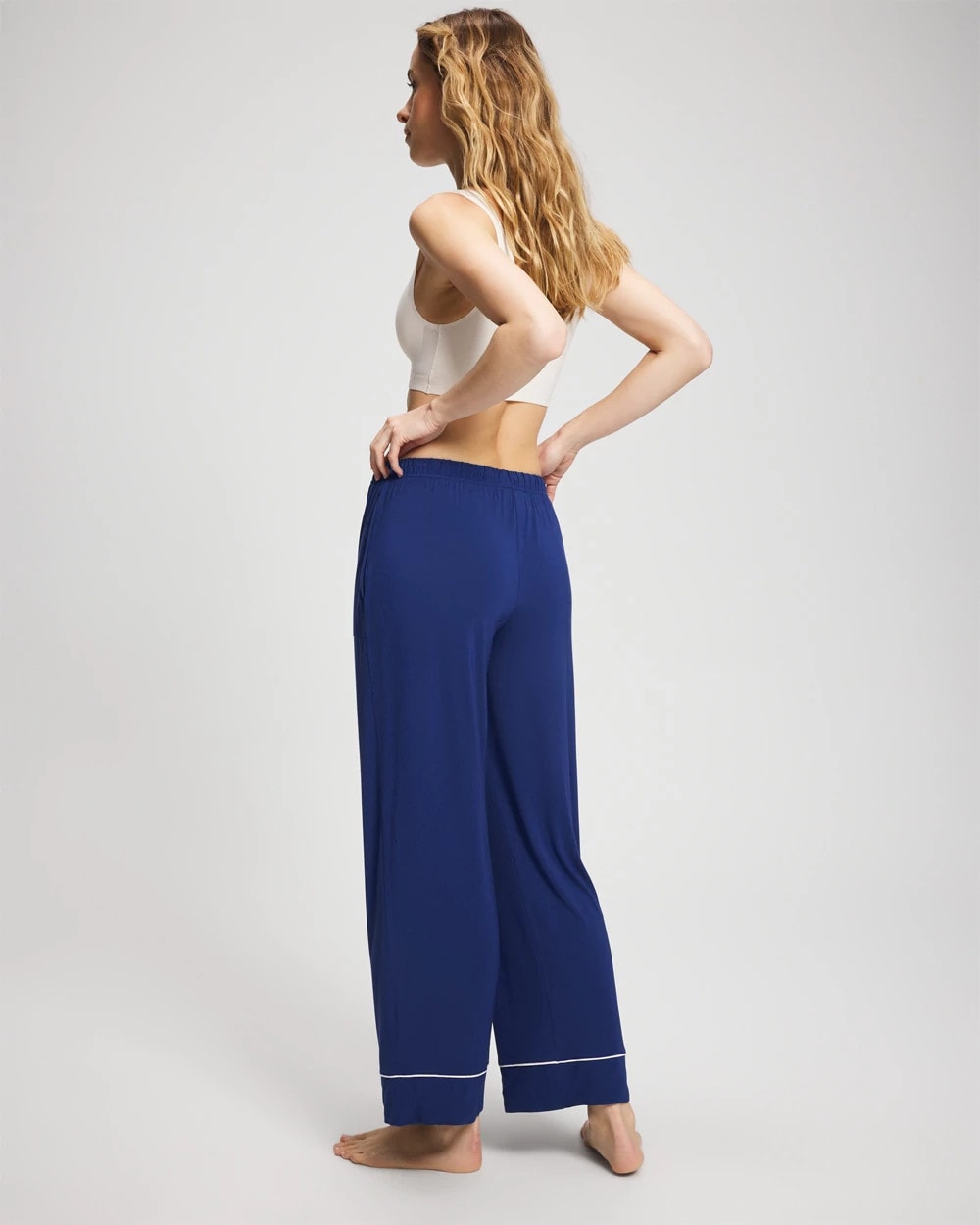 Soma Solid Piped Pajama Pant