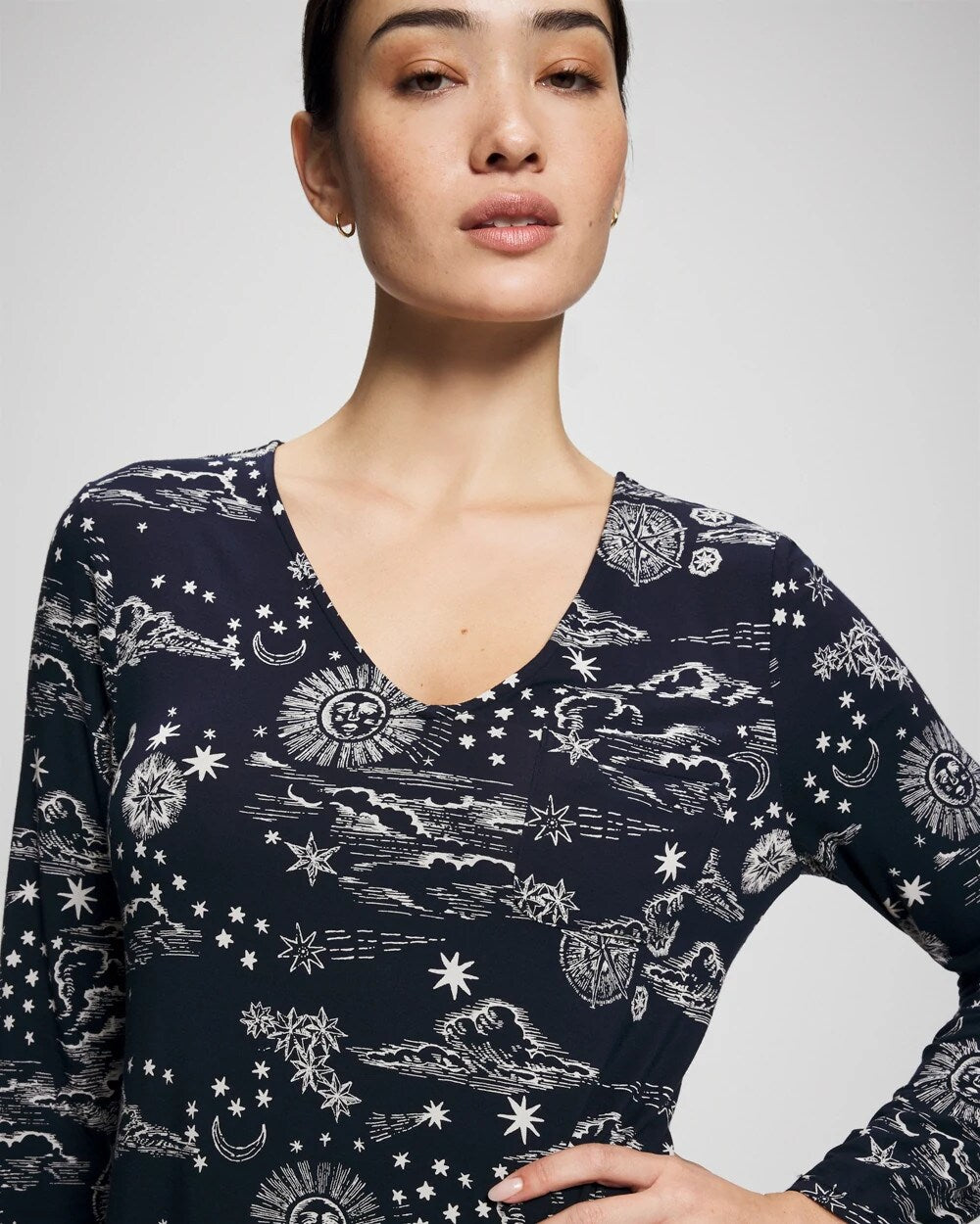 Soma Long-Sleeve Sleepshirt